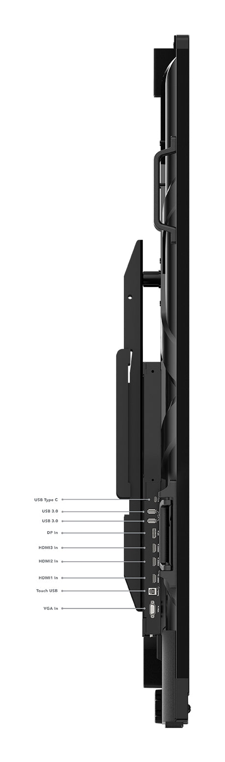 Lenovo ThinkVision T86 – 85,8" Touch, 3840 × 2160 (4K), VA, Webcam, LAN