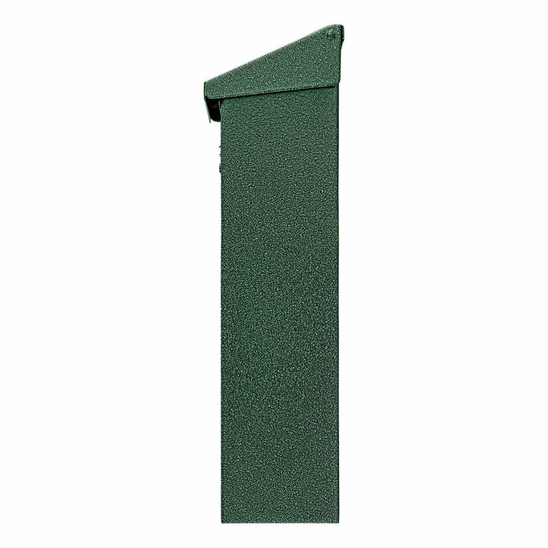 BURG-WÄCHTER Wandmontierter Briefkasten – Stahl, Grün, 22,5 × 7,5 × 30,5 cm