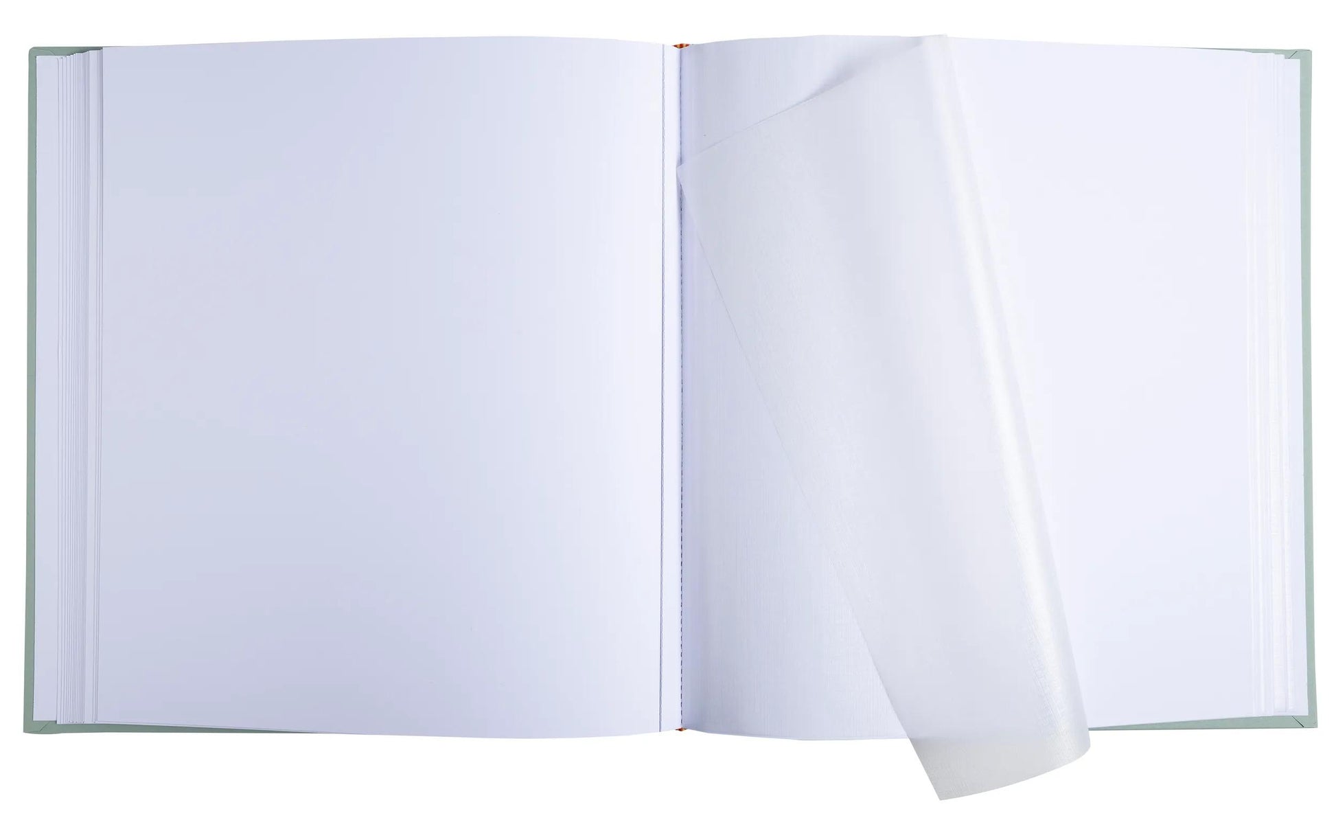 Exacompta Fotobuch, gebunden, 60 Seiten, weiss, 29 × 32 cm, grün, für 300 Fotos 10 × 15 cm, mit Pergamin