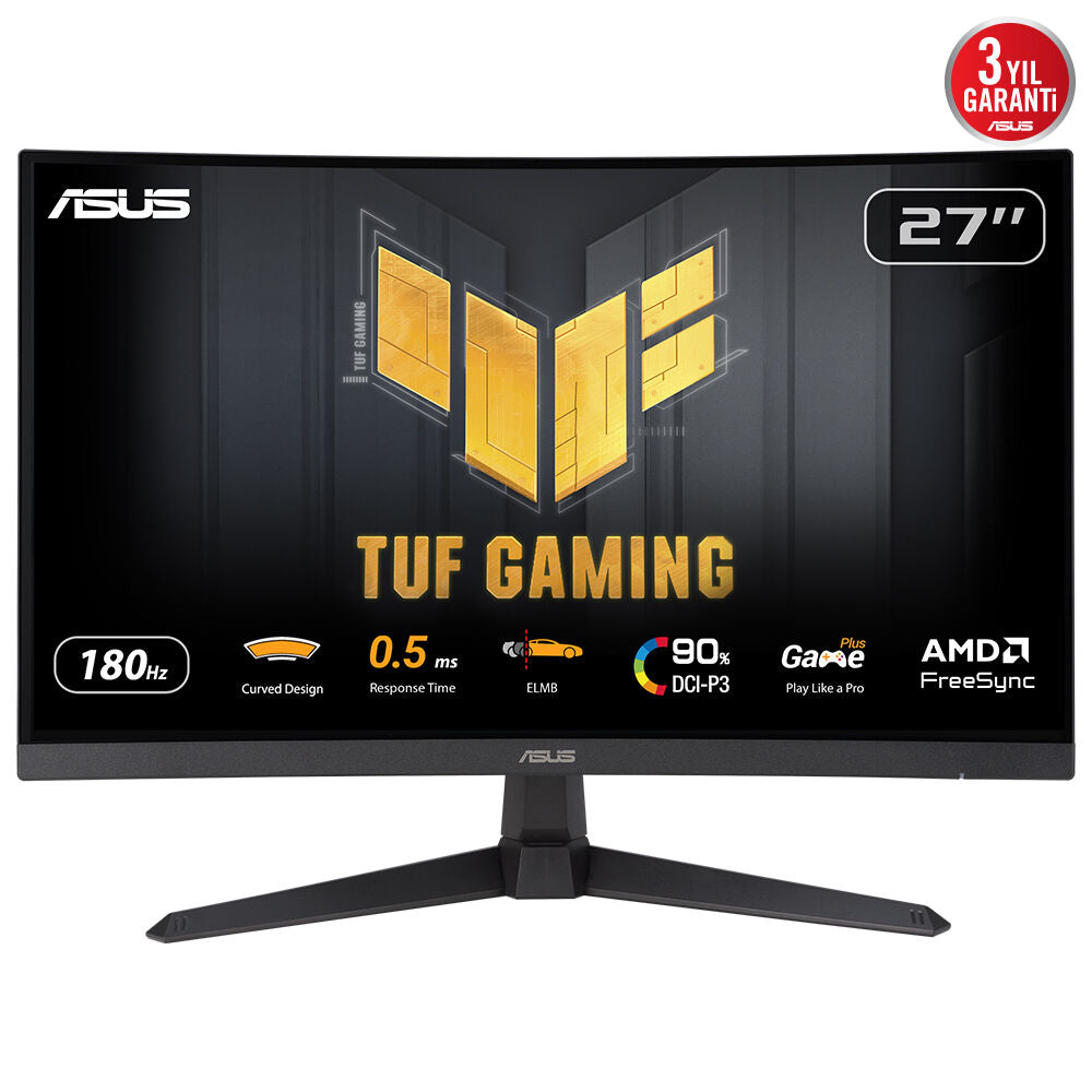 ASUS VG27WQ3B – 27" Curved, 2560 × 1440 (WQHD), VA, 180 Hz, HDR10
