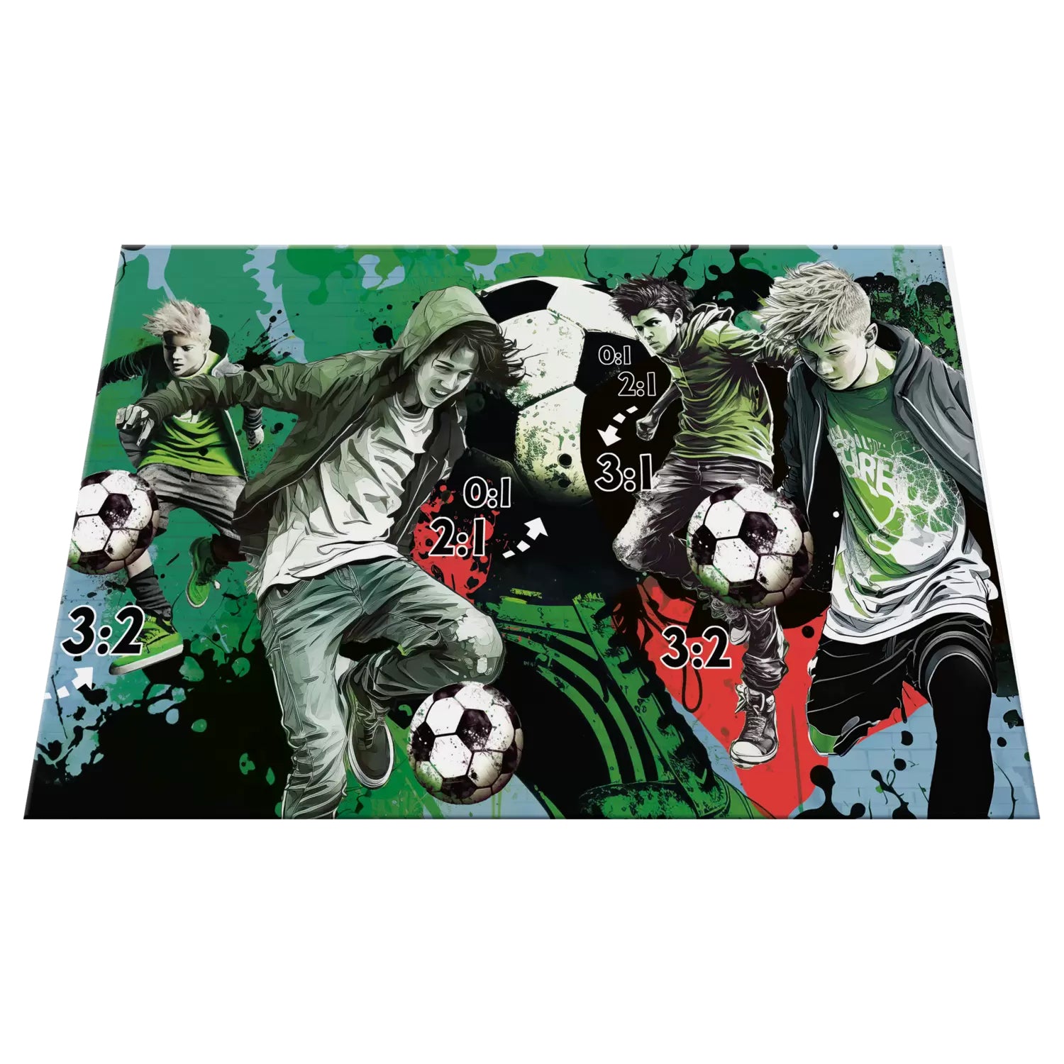 HERMA Schreibunterlage – Street Soccer – 550 × 350 mm – Kunststoff, rutschfest