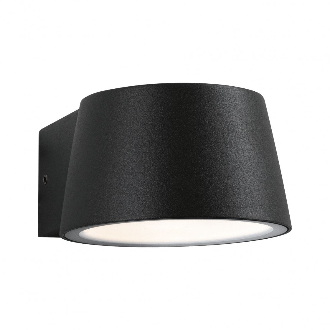 Paulmann Aussenwandleuchte – 9,6×5,6 cm, 500 lm, 5 W, Warmweiss, 3000 K, IP44, Netzbetrieb, Grau, Aluminium