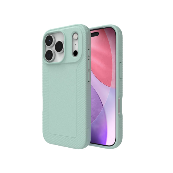 ZAGG Luxe Snap Backcover – für Apple iPhone 17 Pro – MagSafe, Graphen, Mint, bis 3 m Sturzsicher