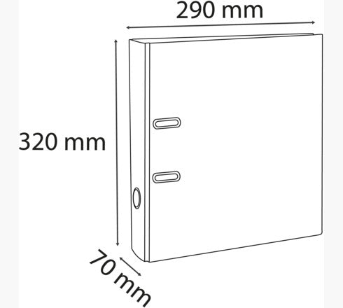 Exacompta Ordner – für A4 – Rückenbreite 7 cm – weiss