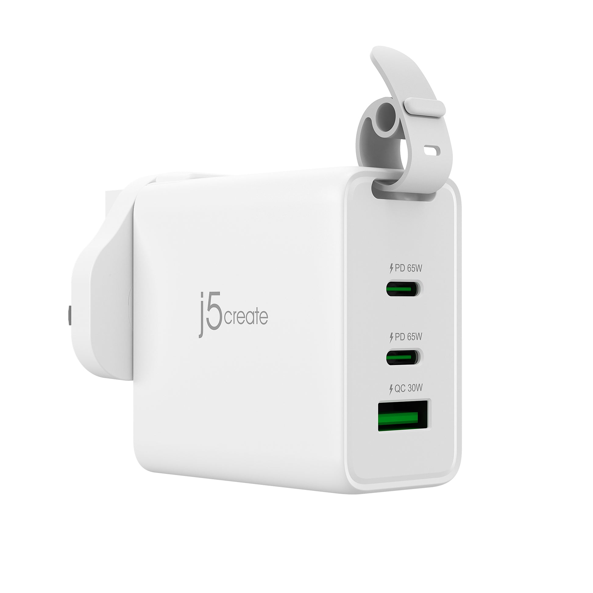 j5create Ladegerät – 65 W, 3× USB-C, GaN