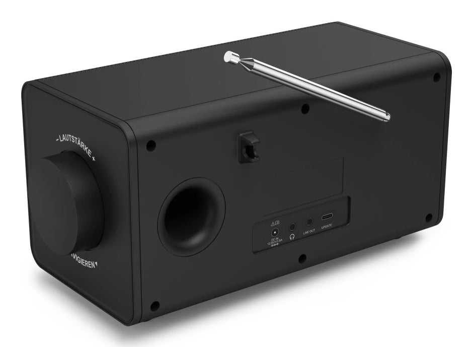 Hama DR1001 – Radiowecker DAB+/FM, Bluetooth, 2 Weckzeiten – Schwarz