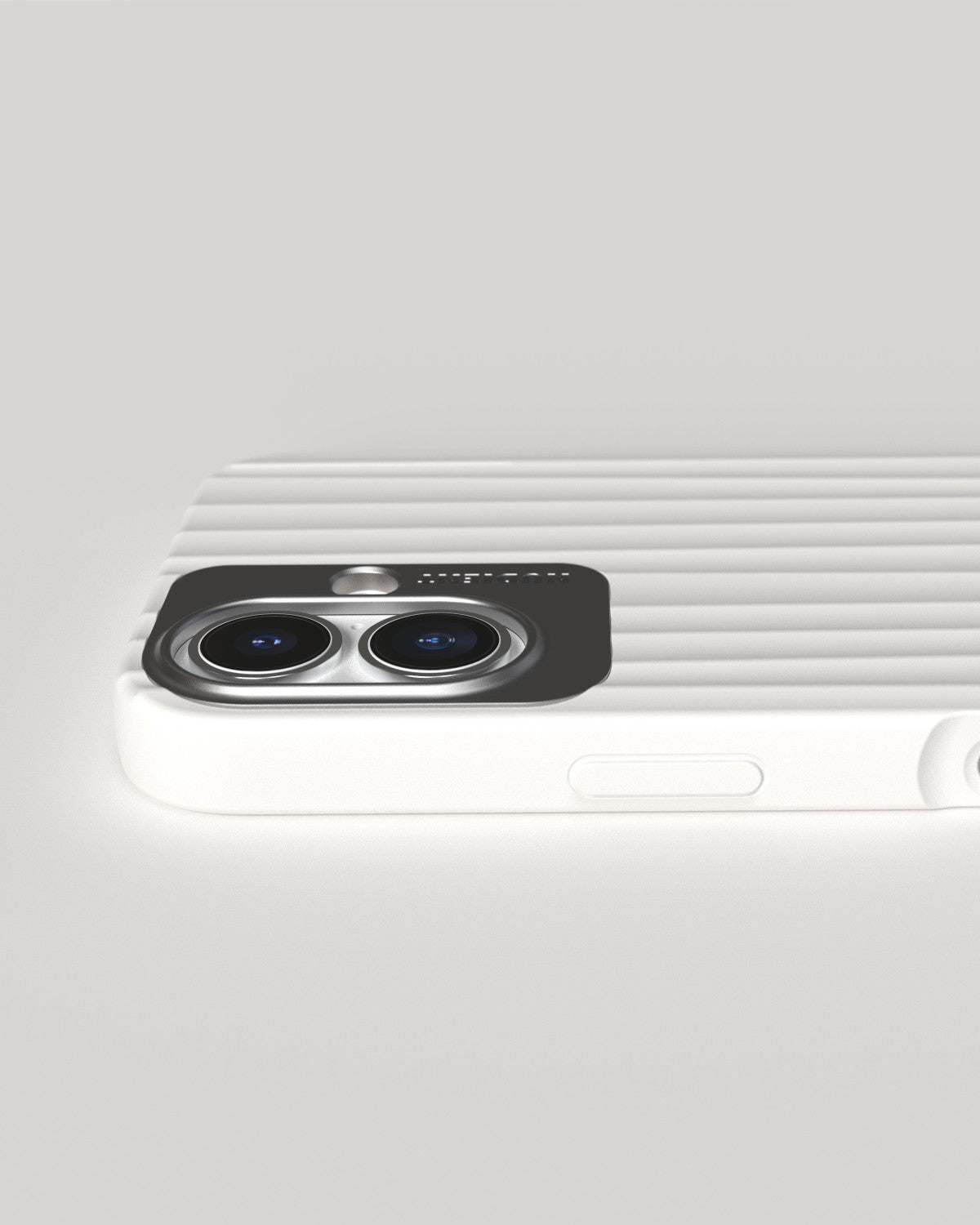 Nudient – Backcover – für Apple iPhone 16 – weiss – MagSafe-kompatibel
