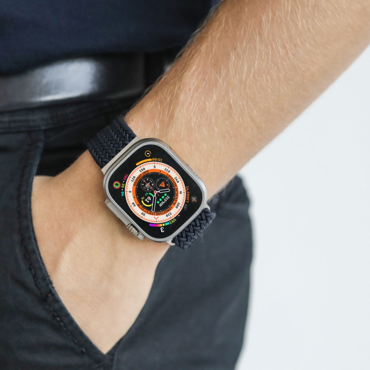 Vonmählen Woven Loop – Navy, für Apple Watch 40, 41, 42 mm