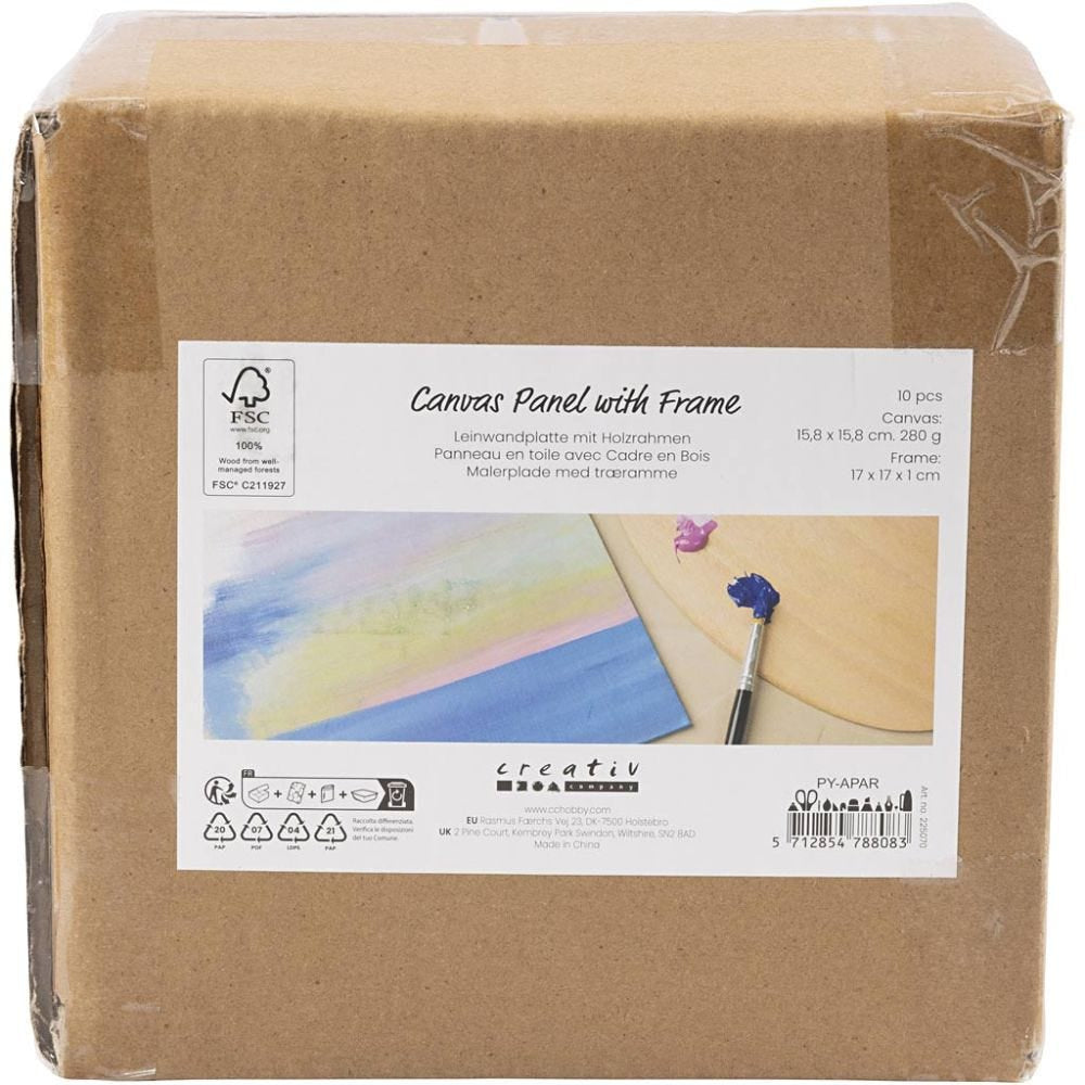 Creativ Company Holz, 15,8 × 15,8 cm, weiss, 10 Stück