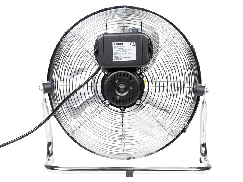 Furber. Furber Bodenventilator Vayu-Industry – 30 cm (12"), 3 Stufen, 50 W, 58 dB(A), Chrom