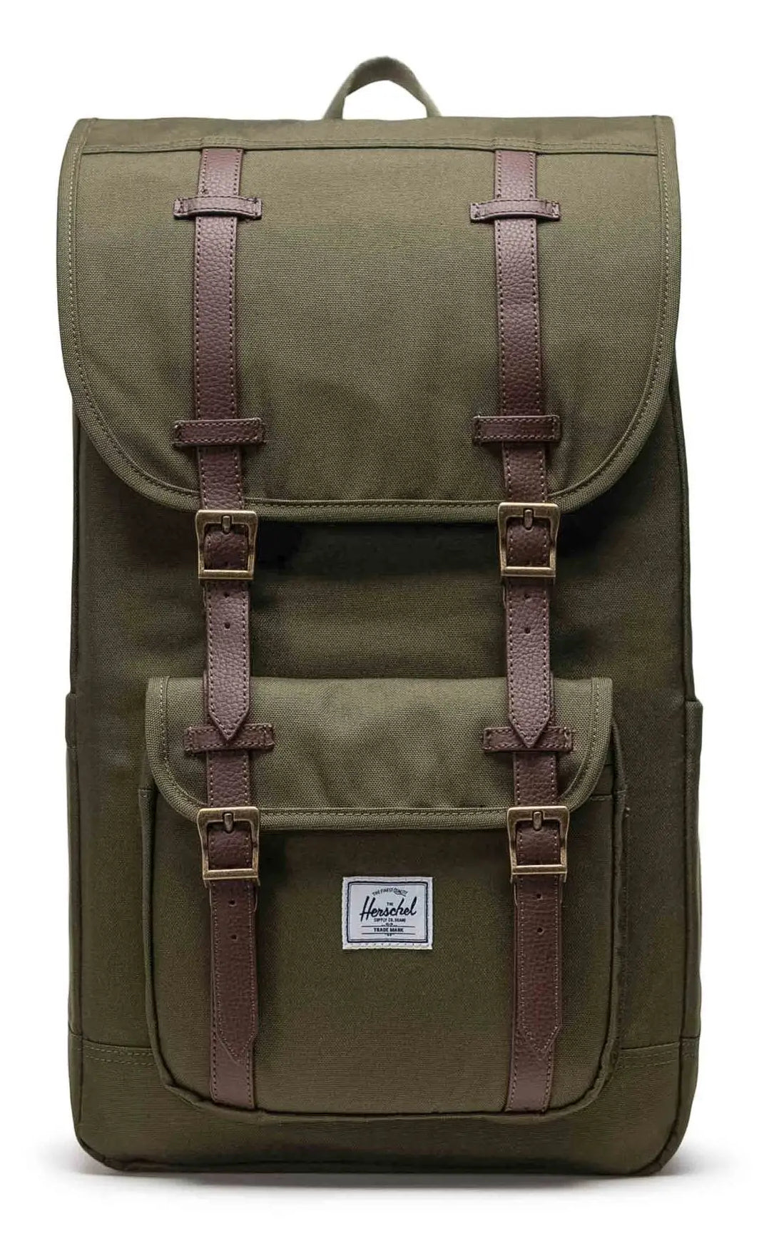 Herschel Little America – Freizeit-Rucksack – 30 l, recyceltes Material, olivgrün