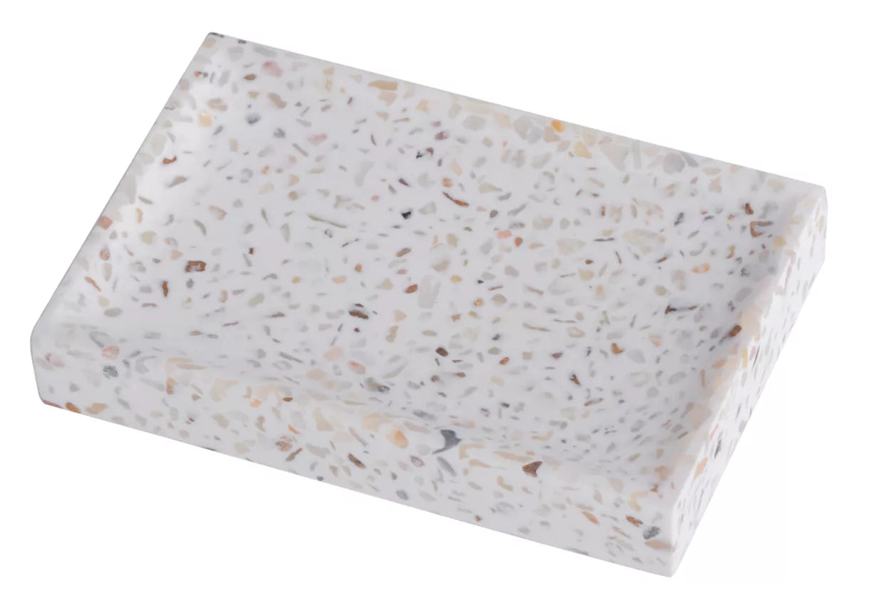 Diaqua Seifenschale Venice – Polyresin, 12×8×2 cm, Weiss