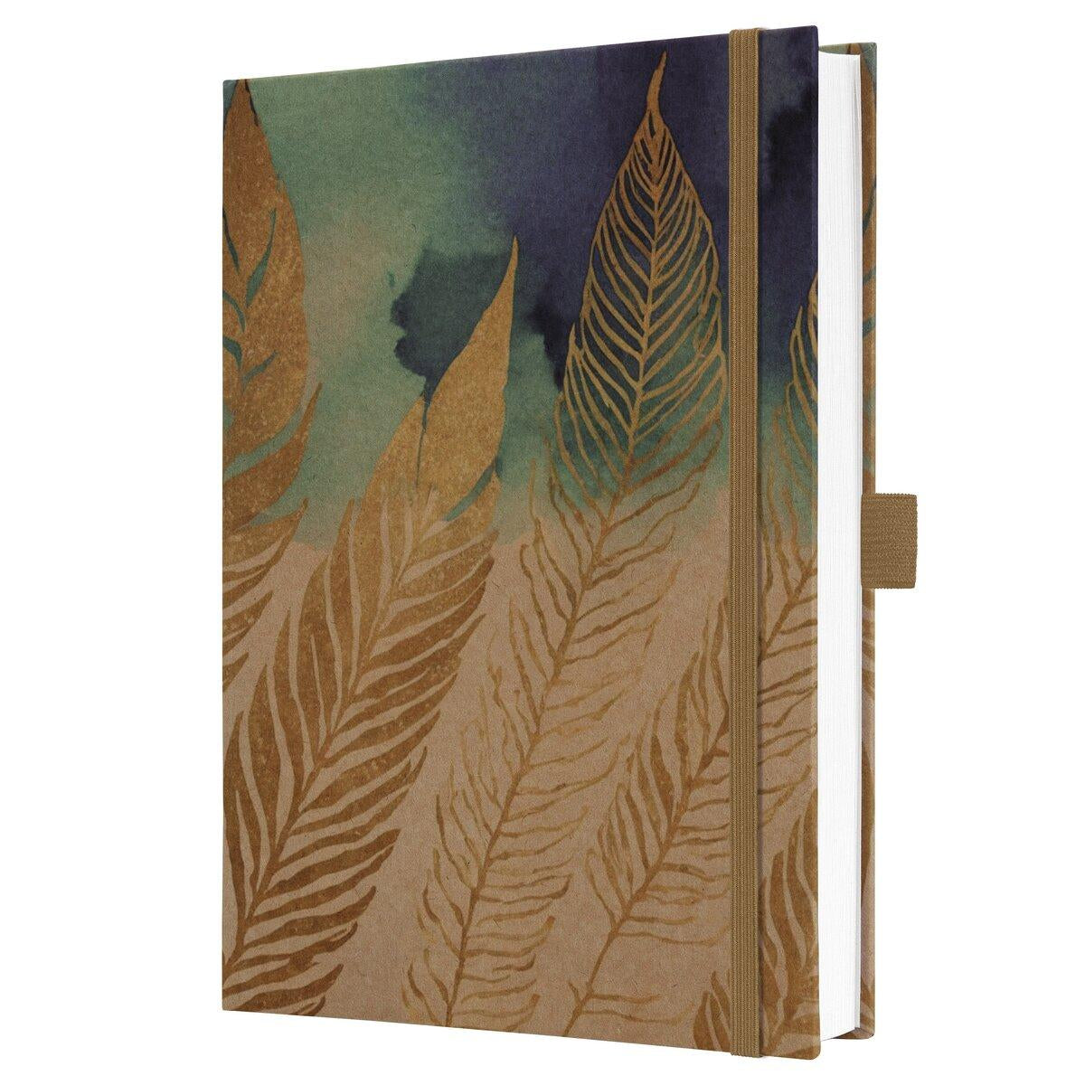 Jolie Notizbuch – A5 – liniert – 96 Blatt – 100 g/m² – Hardcover, Gummiband, Stiftschlaufe – mehrfarbig – FSC