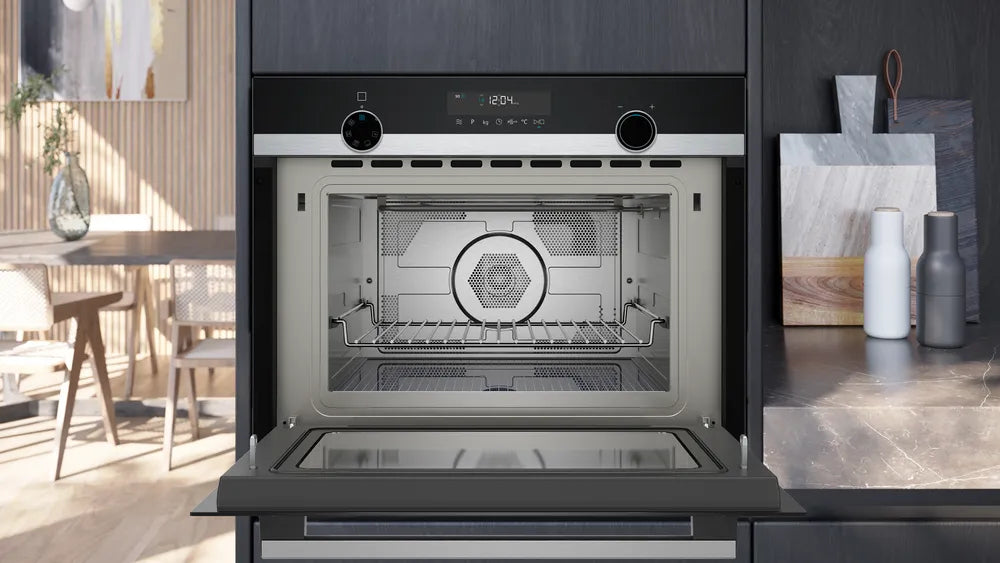 Siemens Einbau-Mikrowelle CM585AGS1 – 44 l, Grill & Heissluft, 900 W – schwarz/edelstahl