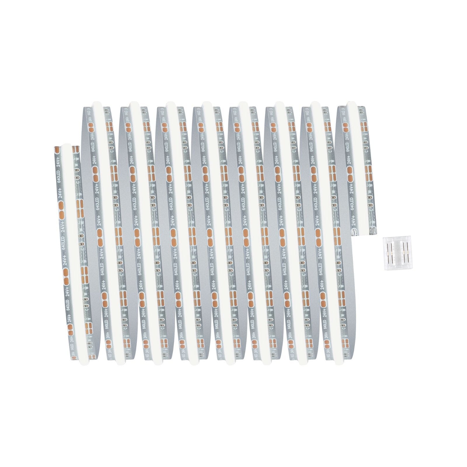 Paulmann LED-Strip MaxLED 500 Full-Line COB – 2,5 m, 1500 lm, 13 W, 2700–6500 K, dimmbar, silber