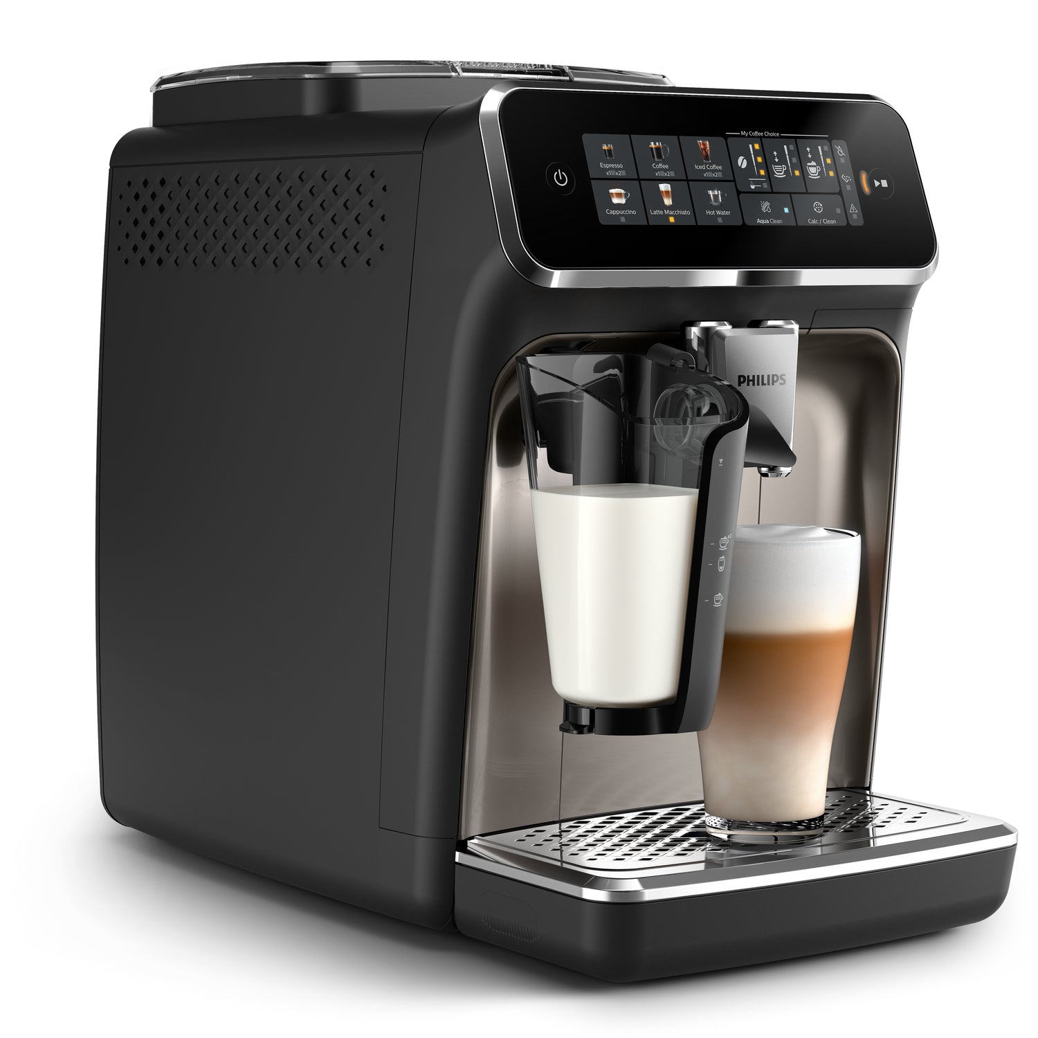 Philips Serie 3300 EP3347/90 Kaffeevollautomat – 15 bar, 1,8 l, 275 g, Keramik-Mahlwerk, Schwarz
