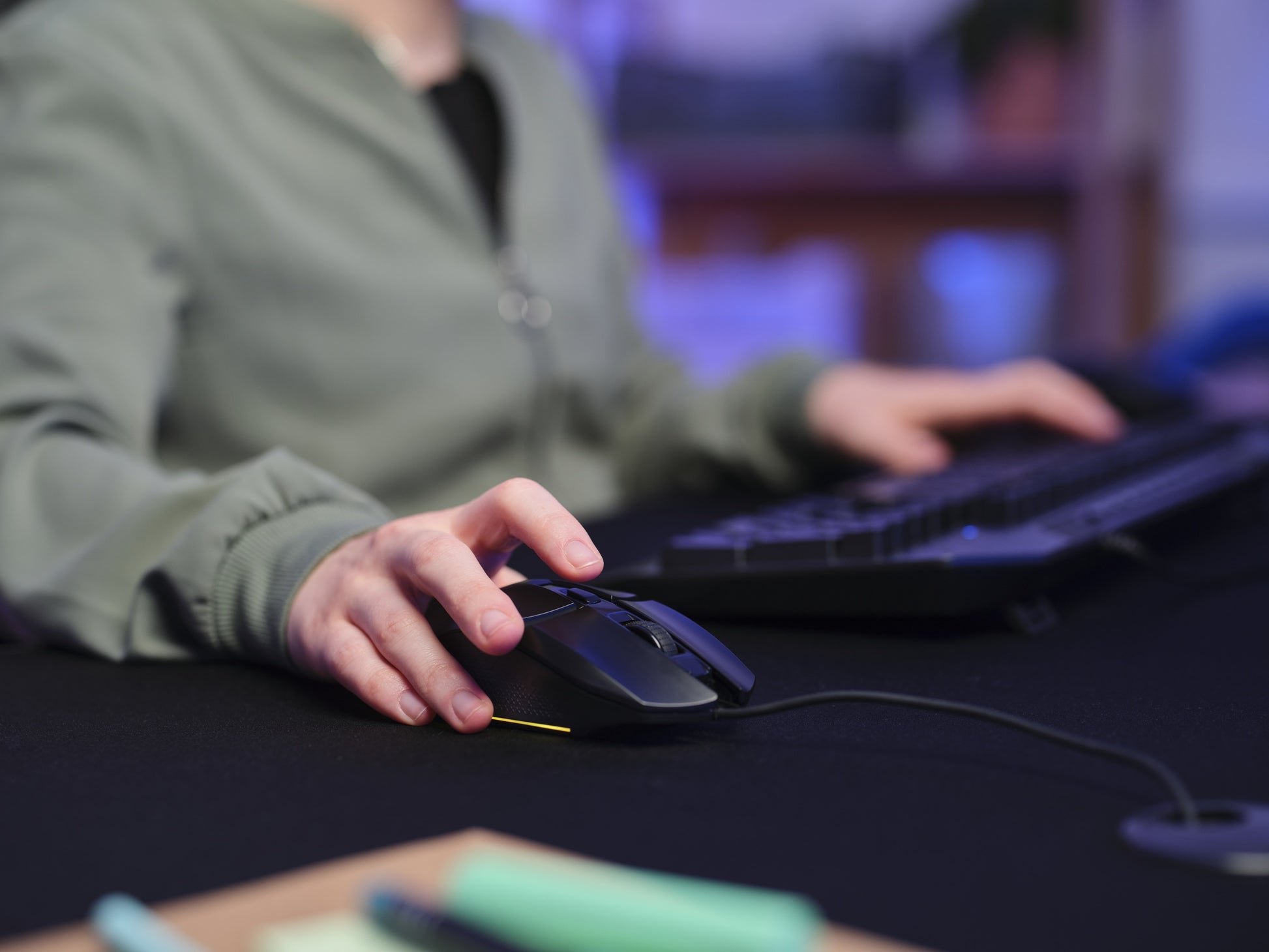 Trust GXT109 Felox Gaming-Maus – kabelgebunden, beidhändig, programmierbare Tasten, RGB-Beleuchtung, schwarz