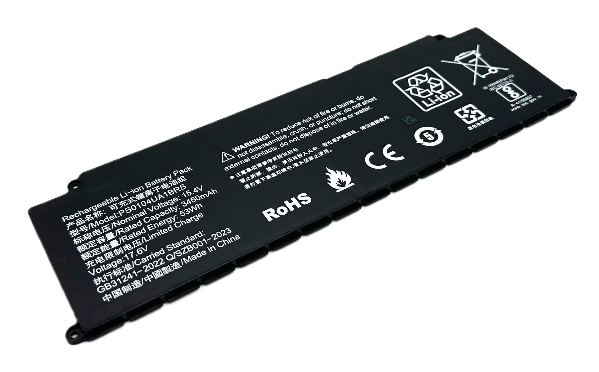 Vistaport Notebook-Akku – für Dynabook Tecra A40-J/A50-J, Portege X40-K – 53 Wh, 15,4 V – Schwarz