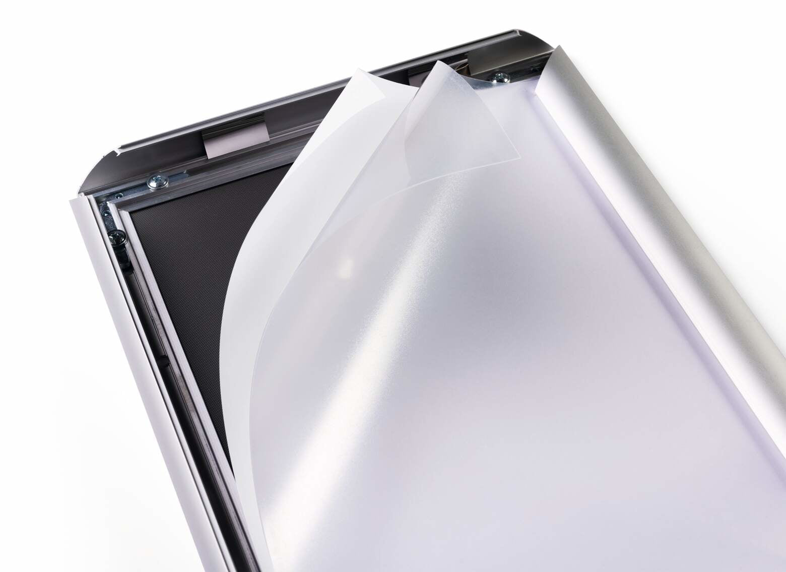 Durable Infoständer – für A3 Hoch-/Querformat, silber, Metall, 250 × 250 × 1290 mm
