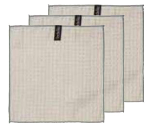 Ladelle Abwaschlappen – taupe – 30 × 30 cm – Polyamid/Polyester – 3er-Set