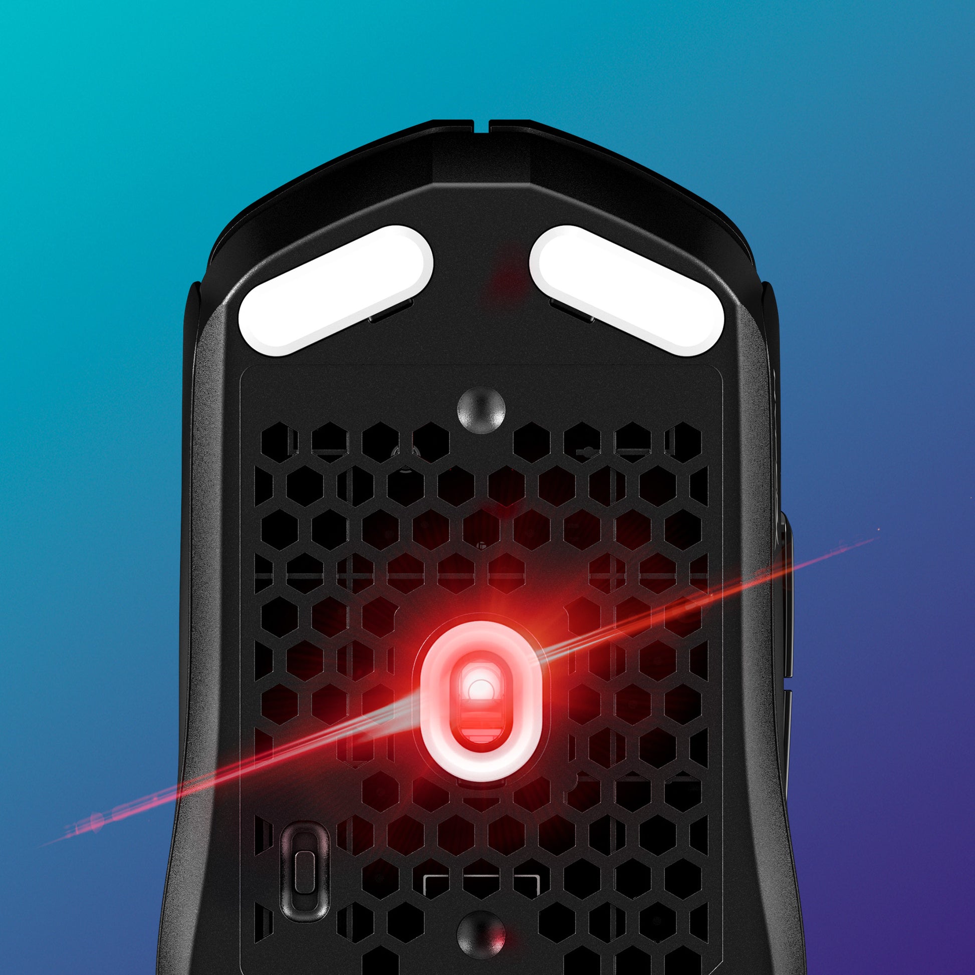 HyperX Pulsefire Haste 2 Core Gaming-Maus – kabellos, 6 Tasten, für Rechtshänder, Beleuchtung, weiss