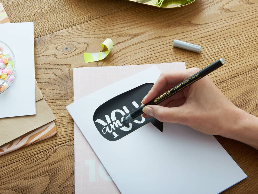 Edding Handlettering Filzstifte, auswaschbar, 16 Stk.
