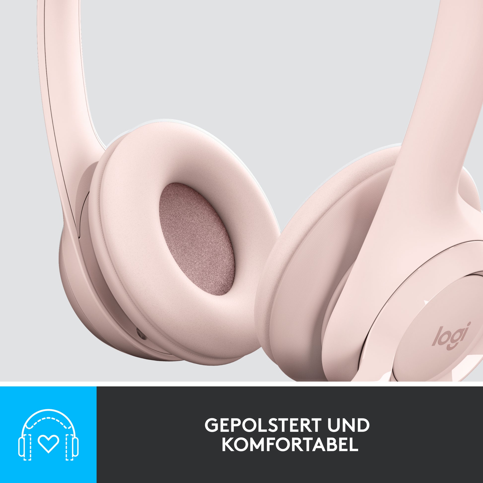 Logitech H390 – Headset – USB‑A – Pink – für PC/Mac