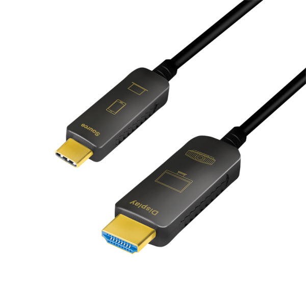 LogiLink USB-C auf HDMI Kabel HDMI 2.0 4K 60 Hz – 10 m – AOC, ARC