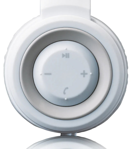 Lenco HPB-330 On-Ear Kopfhörer – Stereo, Kabel + BT, 3,5 mm Klinke, Weiss, BT 5.0