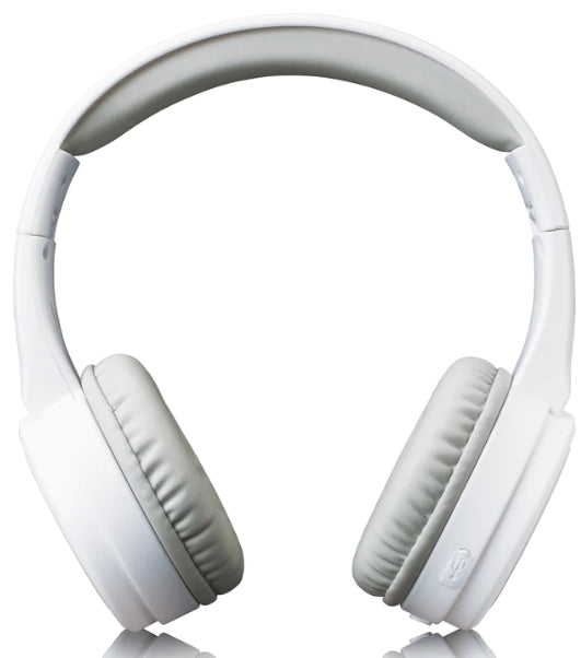 Lenco HPB-330 On-Ear Kopfhörer – Stereo, Kabel + BT, 3,5 mm Klinke, Weiss, BT 5.0