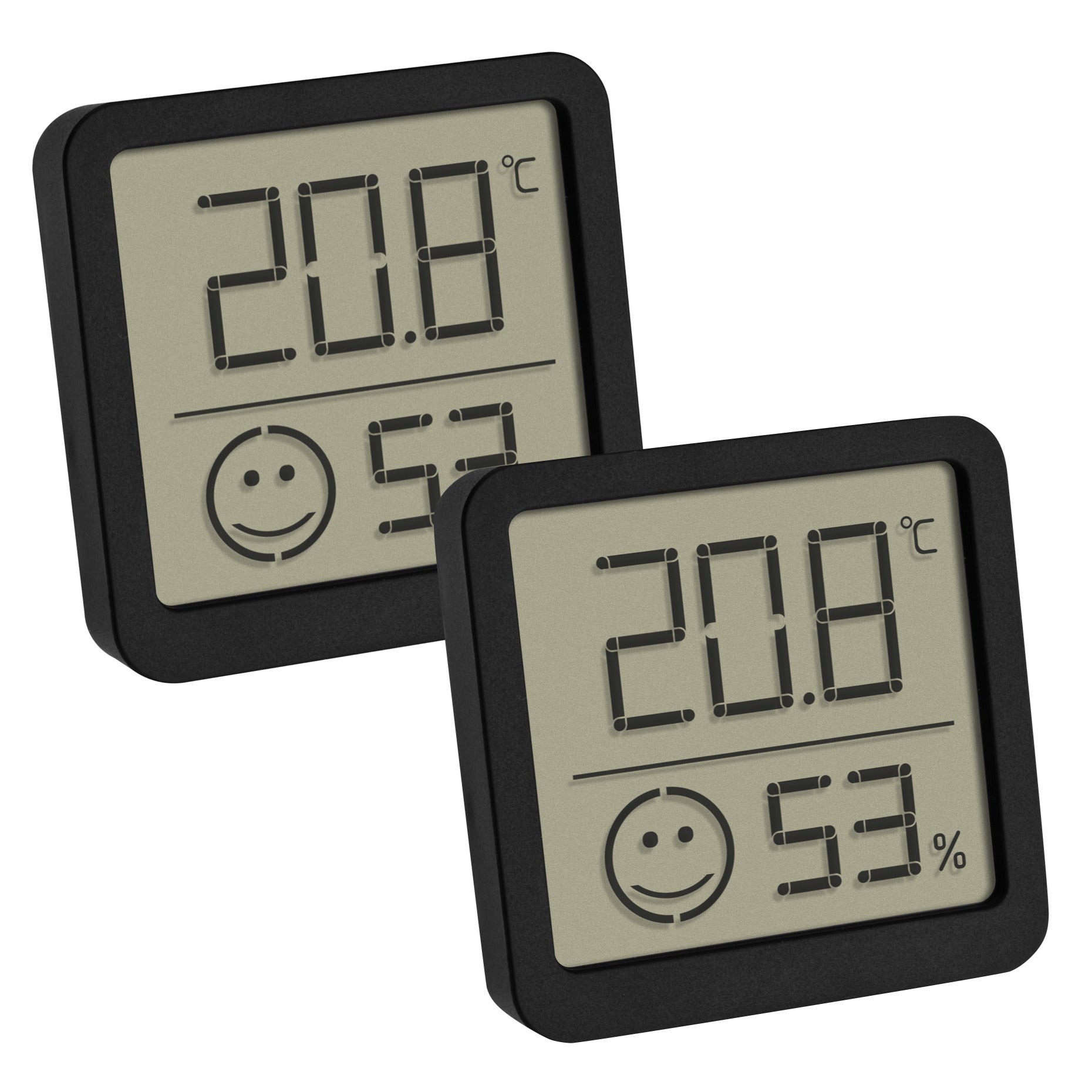 TFA-Dostmann TFA Dostmann 30.5053.01.02 – Thermo-/Hygrometer, Digitaldisplay, CR2032-Batterie – schwarz