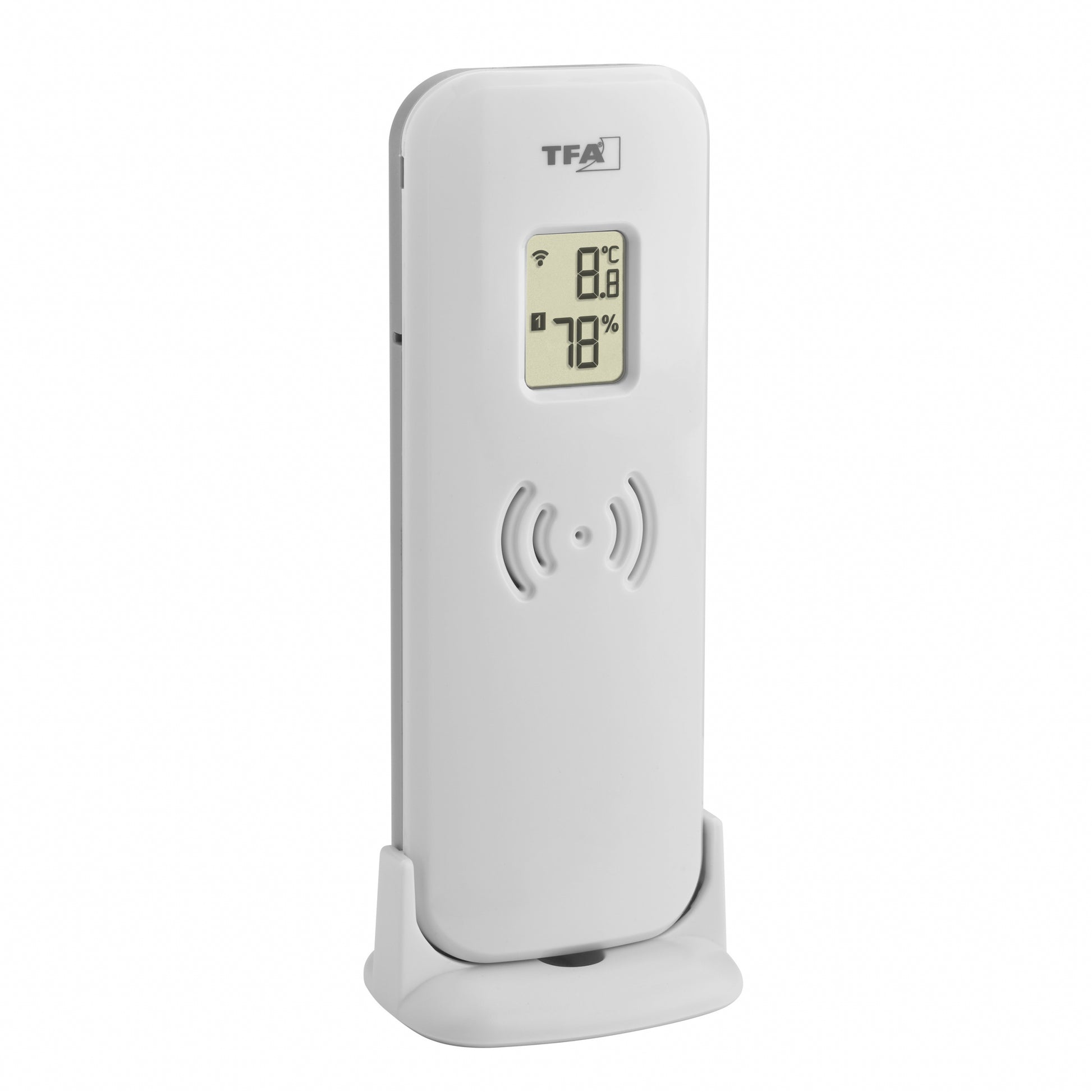 TFA-Dostmann WEATHER PRO Temperatur-/Feuchtesensor – Kabellos, −40–60 °C, 10–99 %, Innen/Aussen