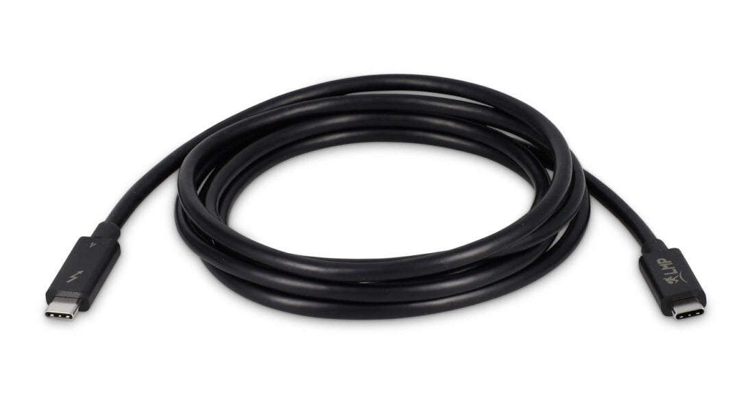 LMP USB-C-zu-USB-C Thunderbolt 4 Kabel – 2 m, aktiv, schwarz