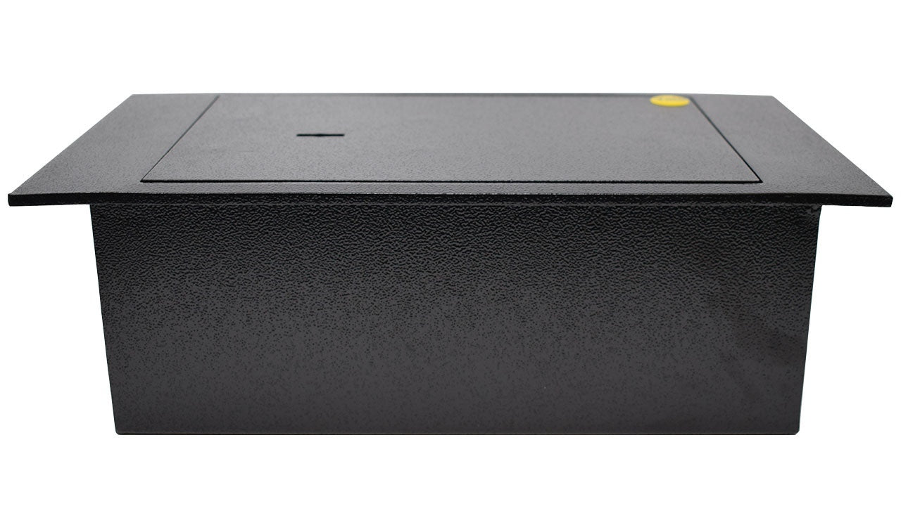 Yale Bodentresor – mit Schlüssel, schwarz, 390 × 210 × 130 mm