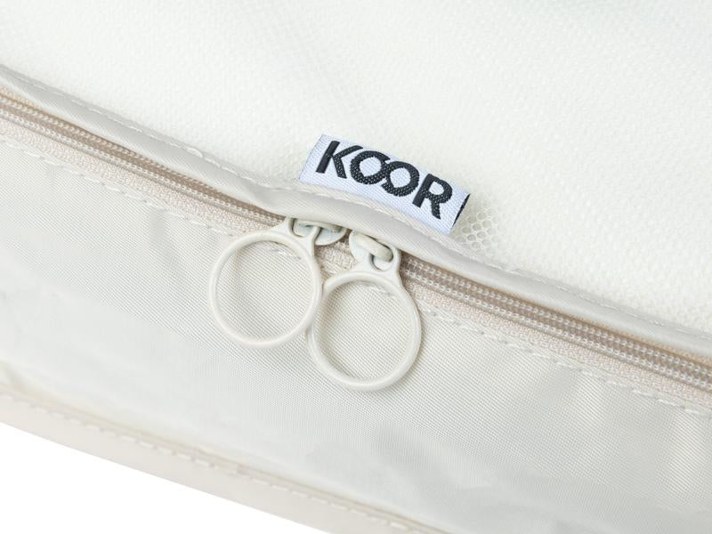 KOOR Packhilfen-Set Reesa Large – Reissverschluss – 10 l – Beige, Polyester – 2 Stk.