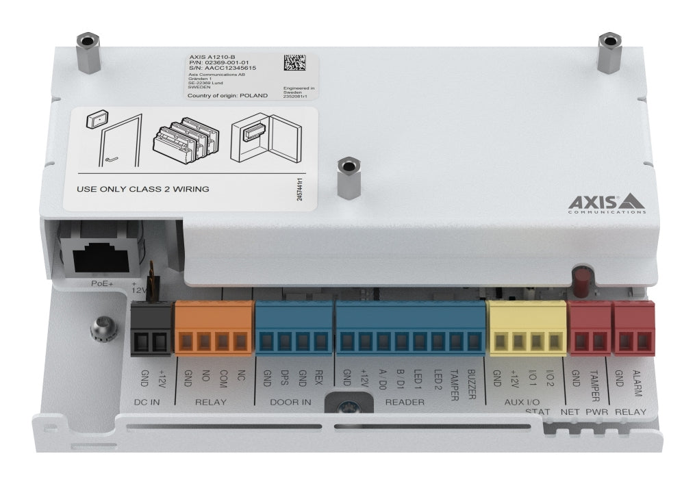 AXIS Netzwerk Türcontroller A1210 Barebone – für eine Tür, Edge System, 134 × 45 × 95 mm, weiss