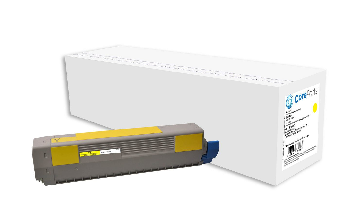 CoreParts 44844505 Gelber Toner – Kompatibel – 1'000 Seiten – für OKI C831