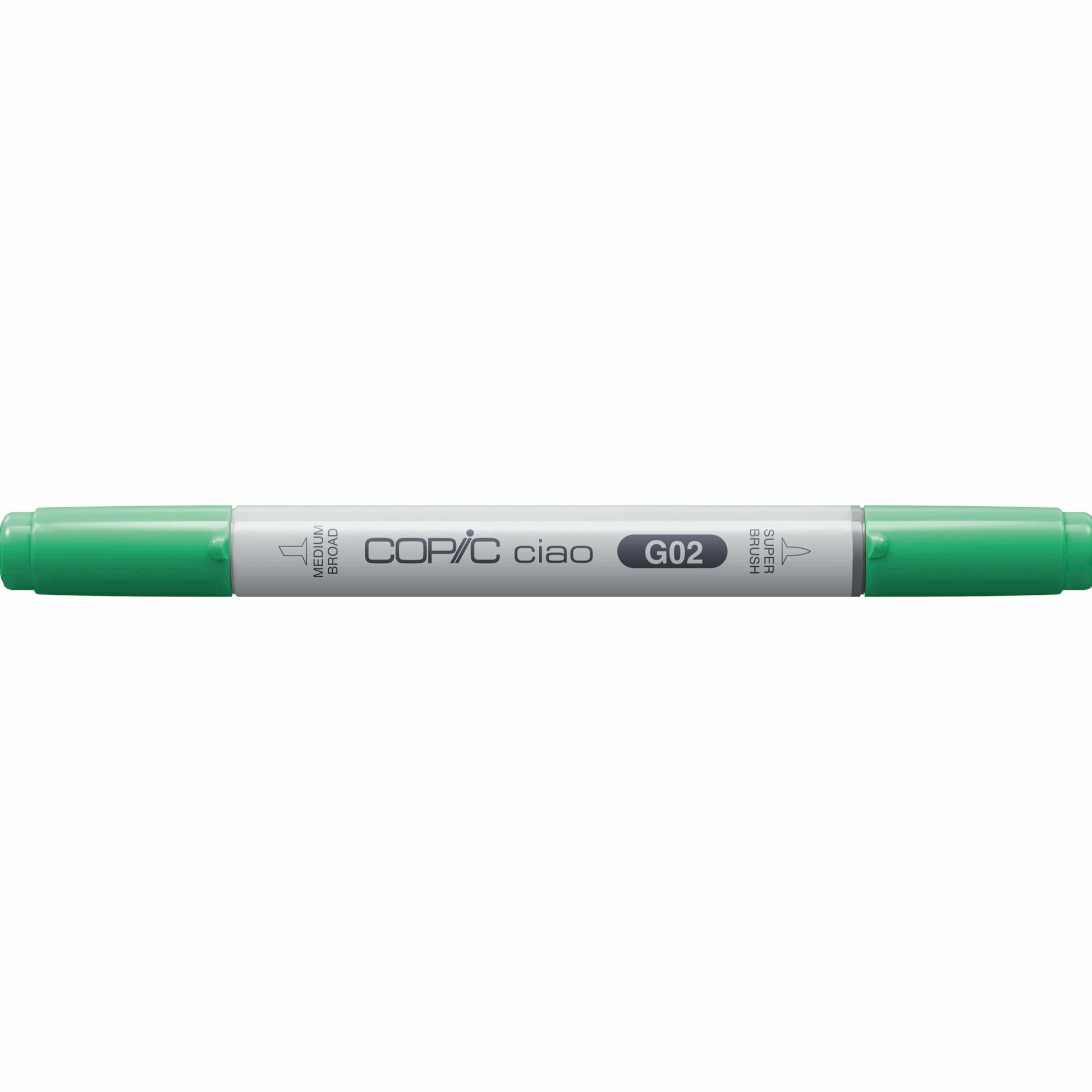 Copic Ciao Brush Pen, Doppelspitze – Keil- & Pinselspitze, acrylbasiert, grün