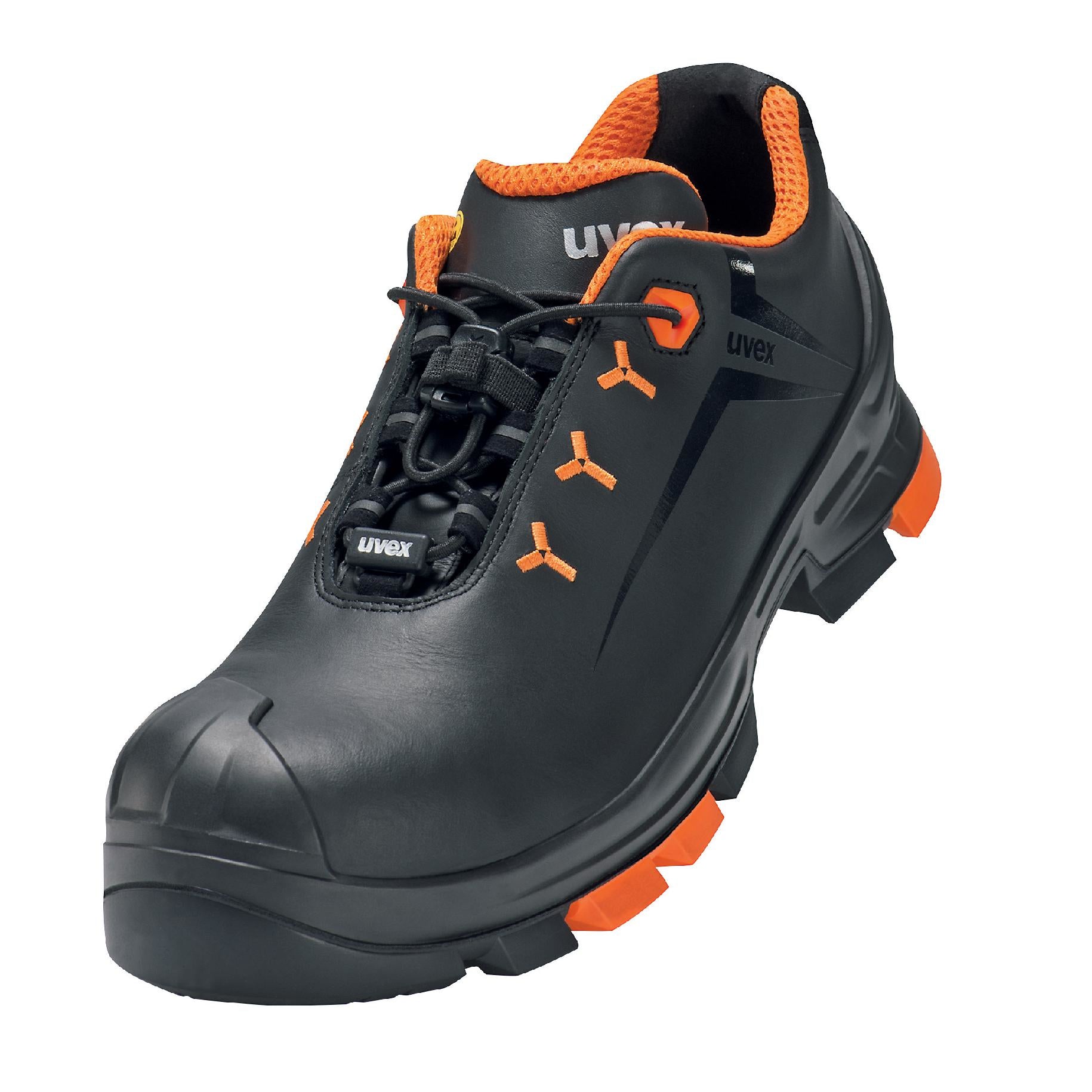 Uvex 2 Sicherheits-Halbschuhe S3 SRC – Schwarz/Orange – Grösse 42