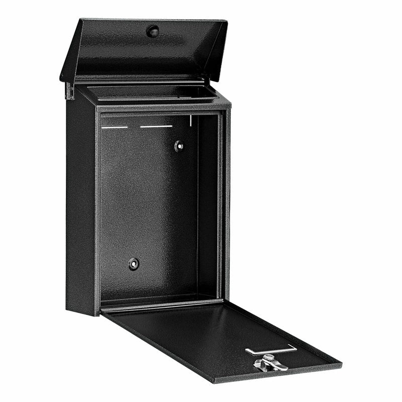 BURG-WÄCHTER Briefkasten – Stahl, grau, 22,5 × 30,5 × 7,5 cm