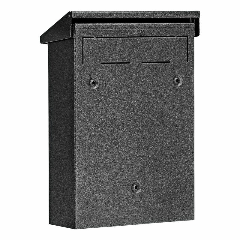 BURG-WÄCHTER Briefkasten – Stahl, grau, 22,5 × 30,5 × 7,5 cm
