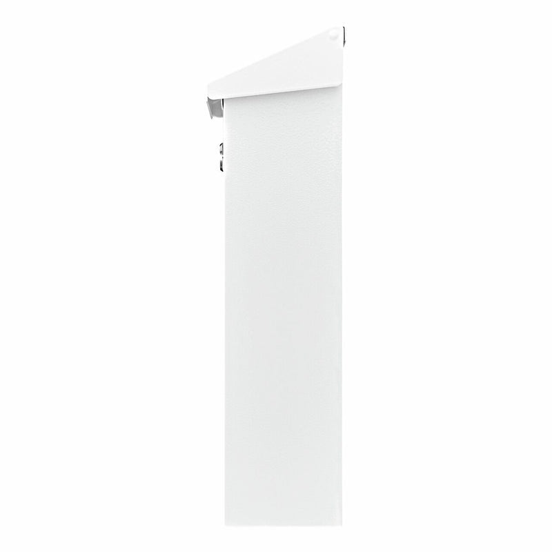 BURG-WÄCHTER Briefkasten – Stahl, weiss, 22,5 × 30,5 × 7,5 cm