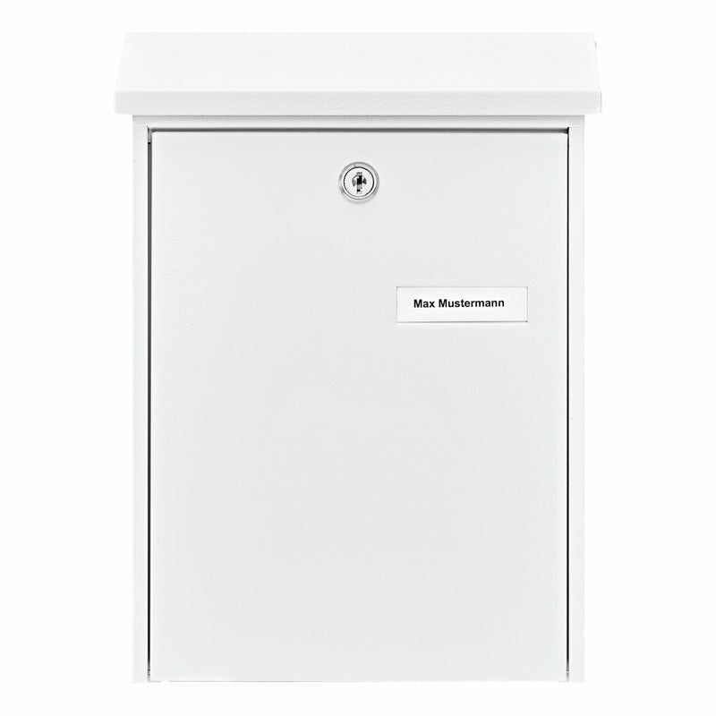 BURG-WÄCHTER Briefkasten – Stahl, weiss, 22,5 × 30,5 × 7,5 cm