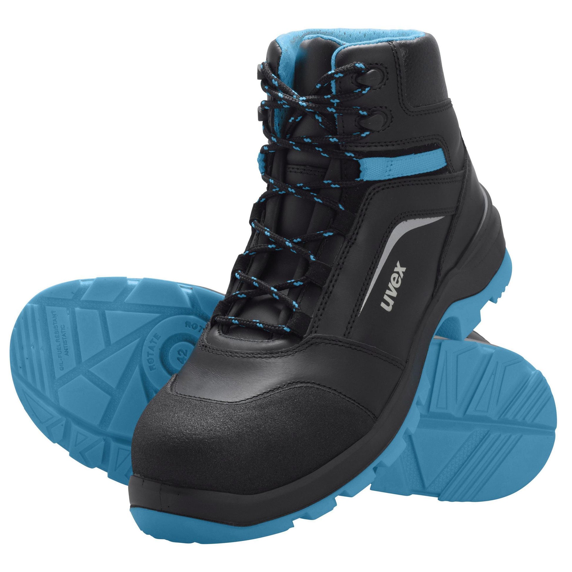 Uvex 2 xenova Sicherheitsstiefel S3 – Schwarz/Blau – Grösse 48