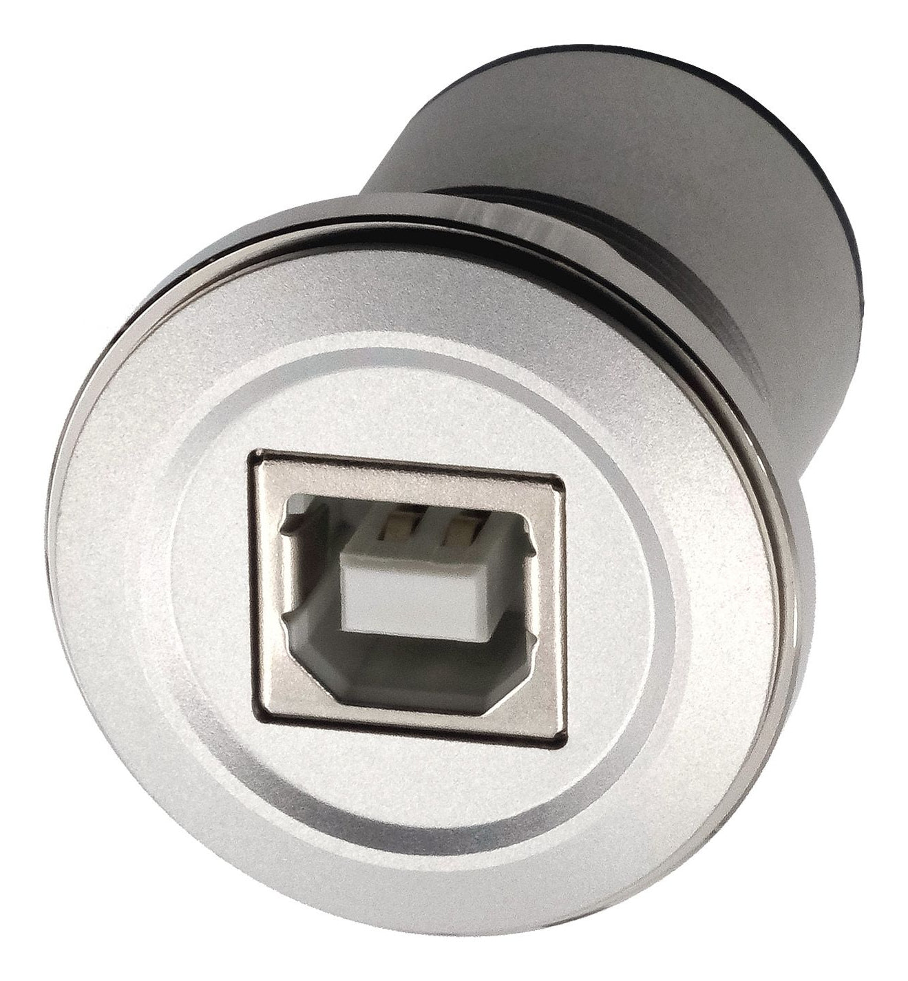 EXSYS EX-49192 Einbau-Adapter USB-B zu USB-B – USB 2.0 (480 Mbit/s), Metallverstärkt, Silber