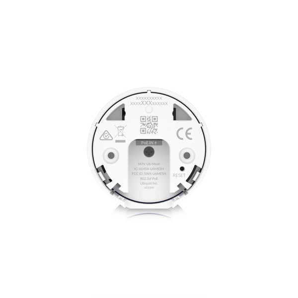 Ubiquiti U6-Mesh – Access Point – Wi‑Fi 6 (2,4/5 GHz), 4,8 Gbit/s, GbE, PoE, Wand/Decke