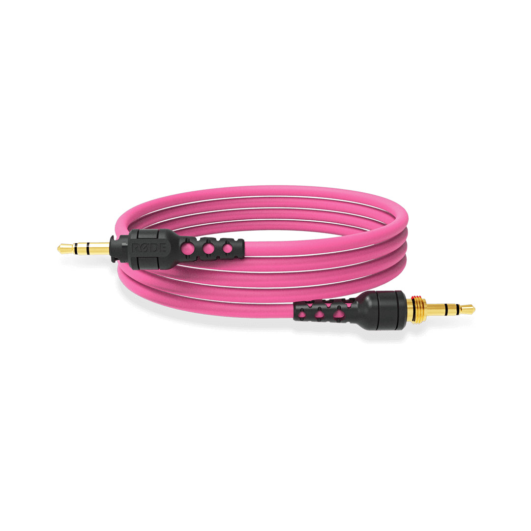 RØDE NTH-Cable12 – Adapterkabel – für NTH-100 – 3,5 mm Klinke auf 3,5 mm Klinke – 1,2 m – Rosa