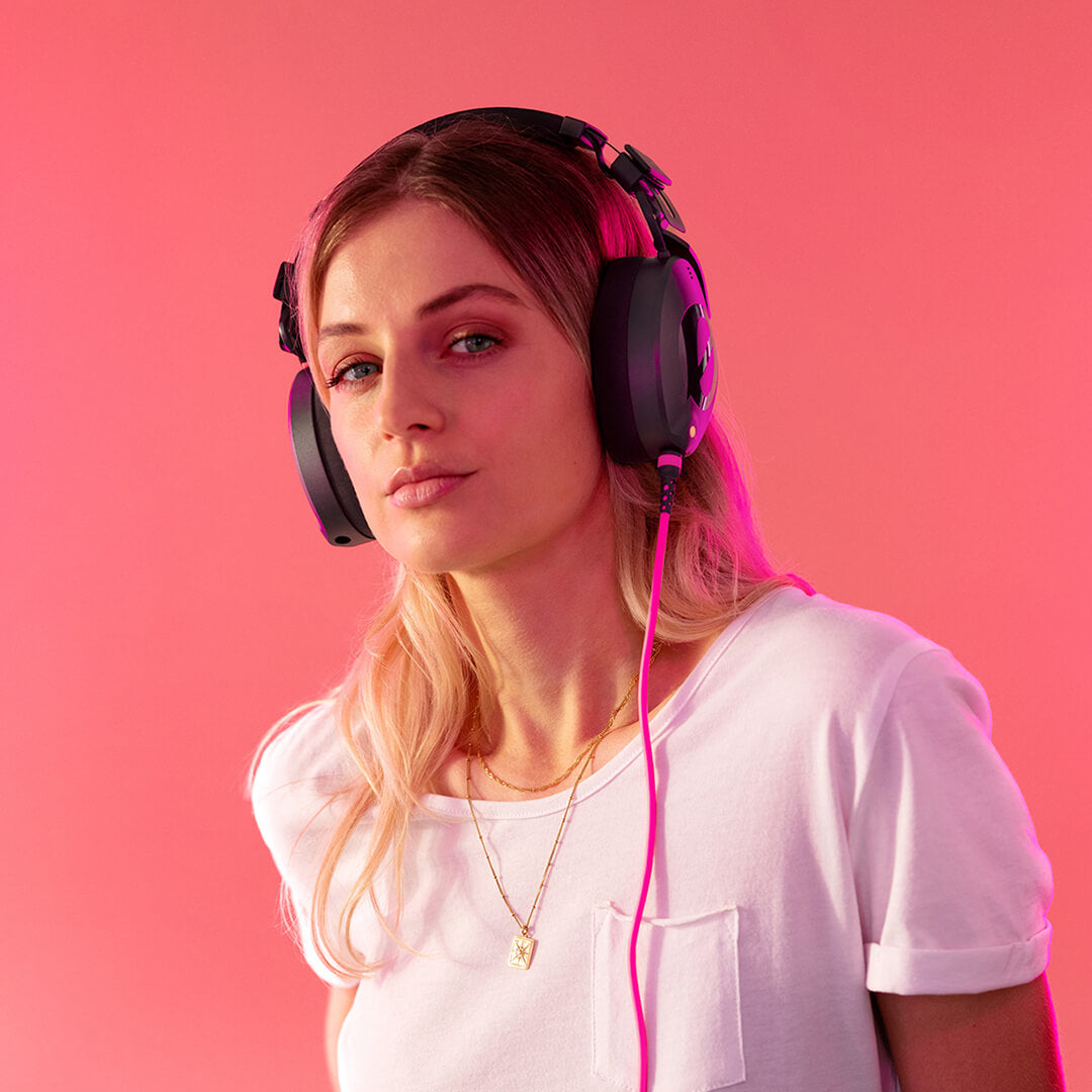 RØDE 3,5-mm-Klinkenkabel – Stecker zu Stecker – 2,4 m, 3-polig (TRS), Pink, für NTH-100