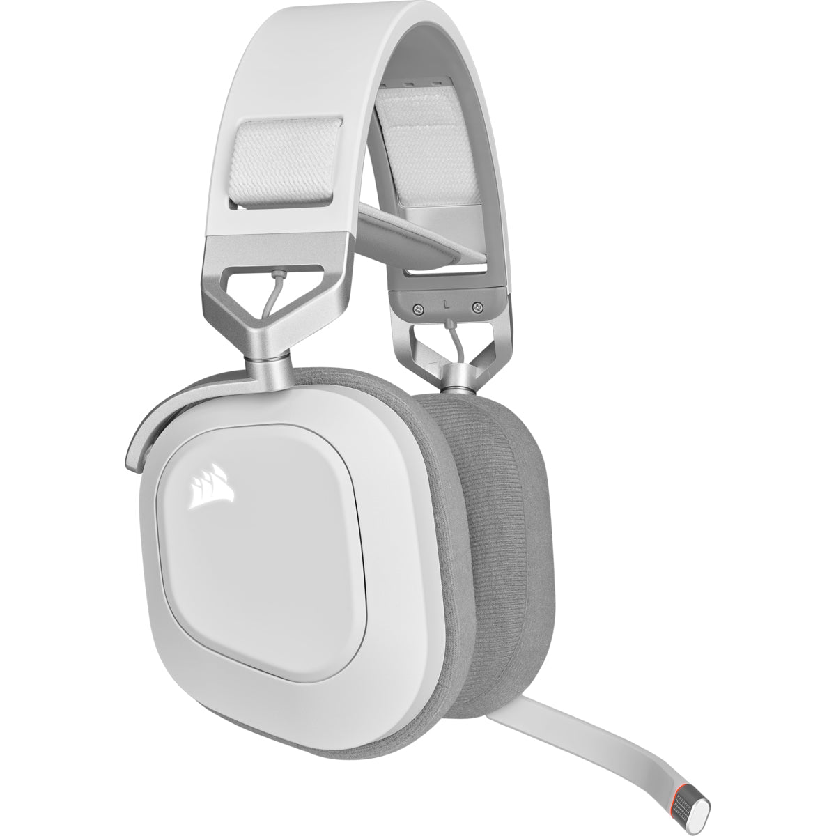 Corsair HS80 RGB – Gaming-Headset Over-Ear – USB-A, Dolby Atmos – Weiss – für PS5 – bis 20 h