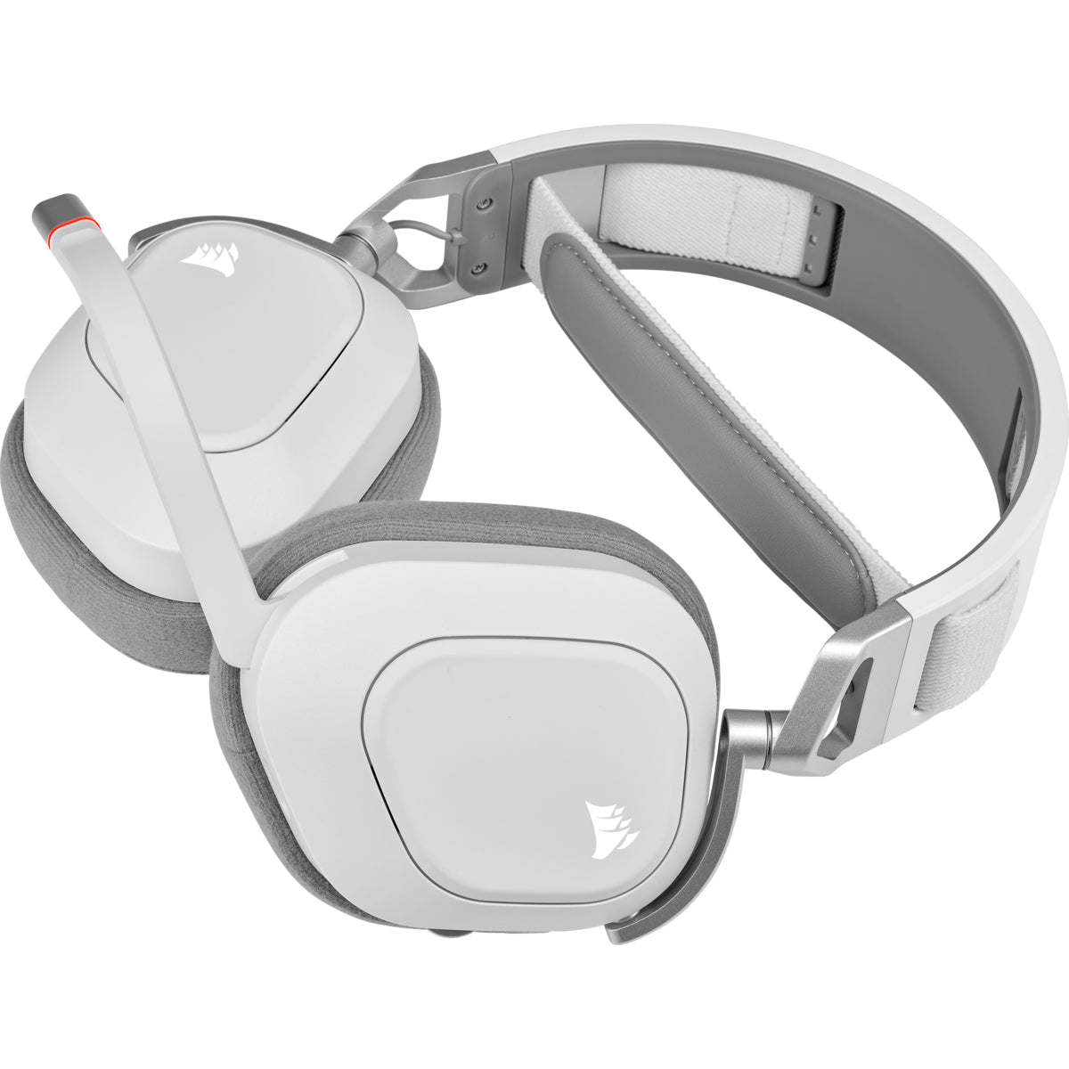 Corsair HS80 RGB – Gaming-Headset Over-Ear – USB-A, Dolby Atmos – Weiss – für PS5 – bis 20 h